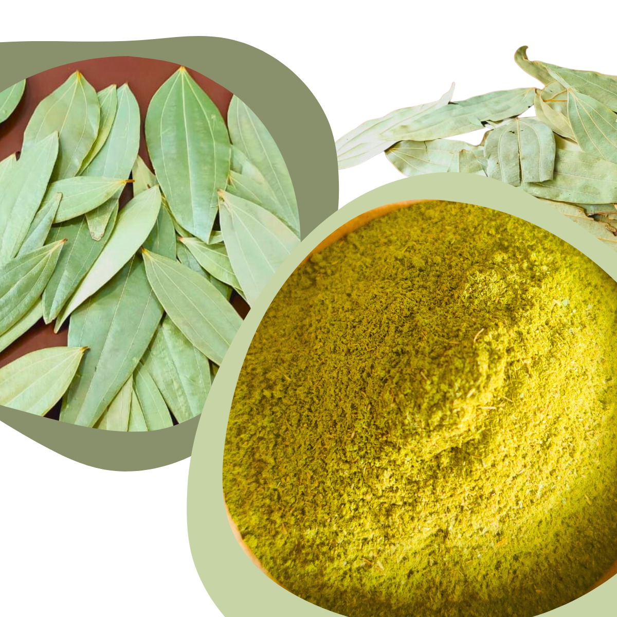 Bay leaf powder 100gm and Bay Leaves Handpicked & Stem cut (20 grams)